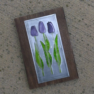 Upcycled Soda Pop Can Recycled Tulips Art image 4