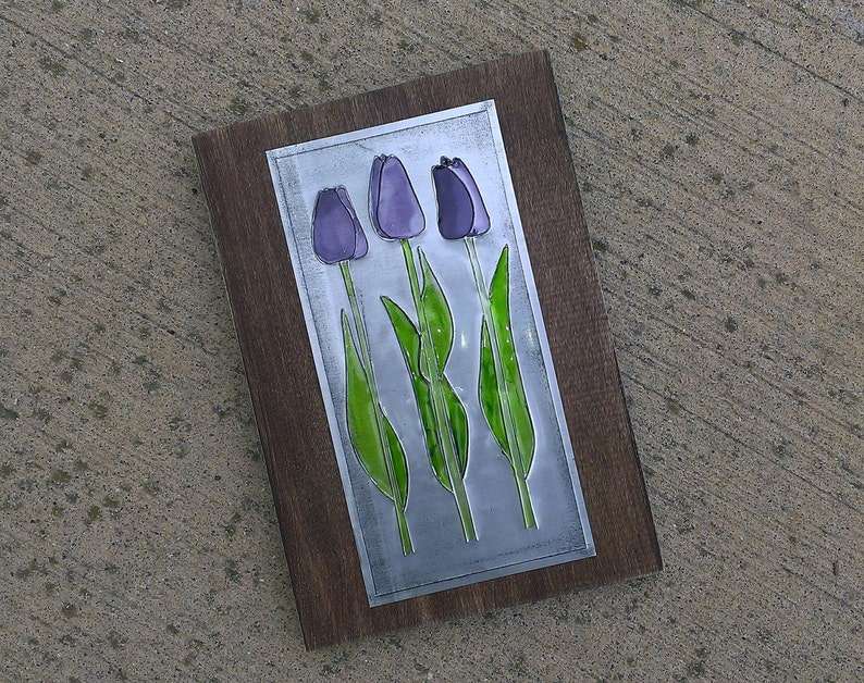 Upcycled Soda Pop Can Recycled Tulips Art image 4