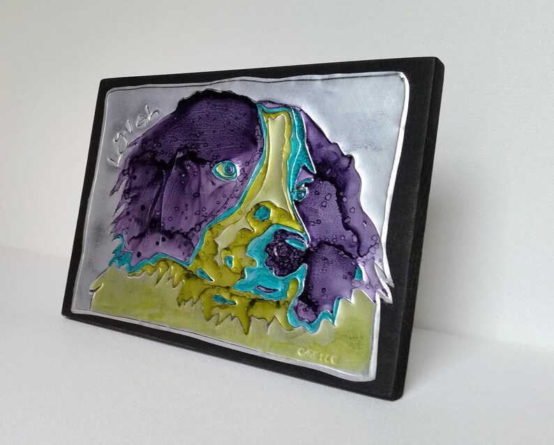 Recycled Metal Custom Dog Wall Art | Etsy