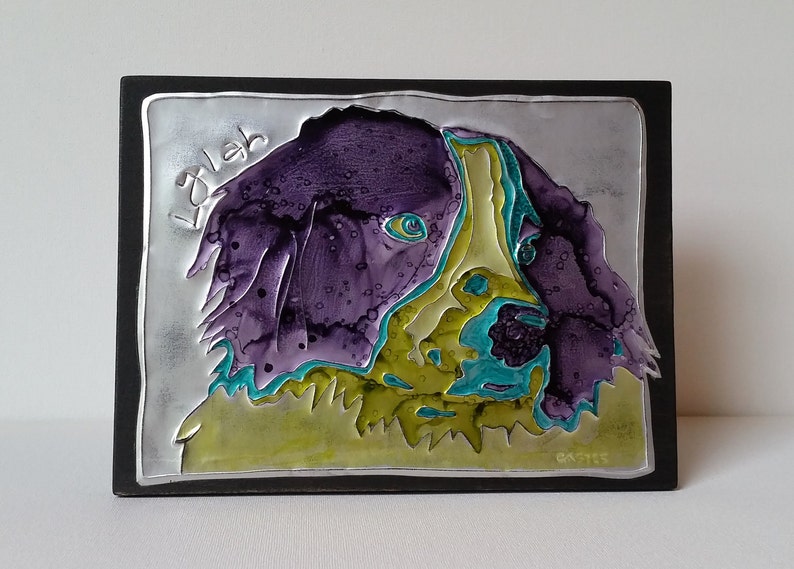 Recycled Metal Custom Dog Wall Art | Etsy