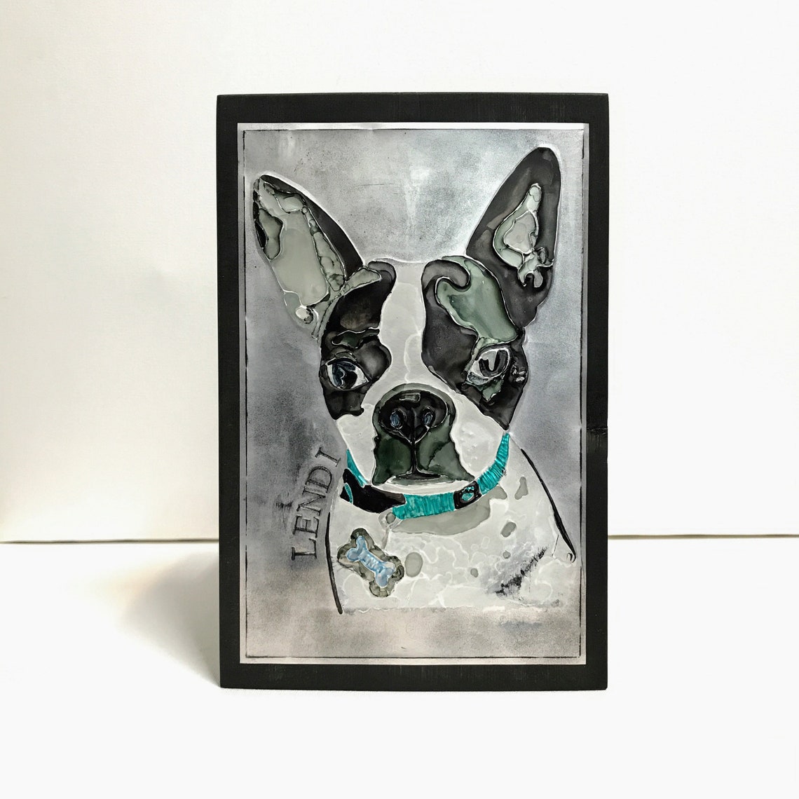 Recycled Metal Custom Dog Wall Art Etsy