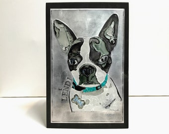 Recycled Metal Custom Dog Wall Art