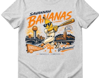 Camiseta de béisbol Savannah Bananas Knoxville PNG / Camiseta de fanático del sur de UT Orange (descarga digital)