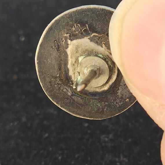 Handmade Zuni Inlay Thunderbird Silver Pin - image 5