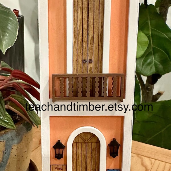 Handmade Puerto Rican House Wall Art: Old San Juan Decor