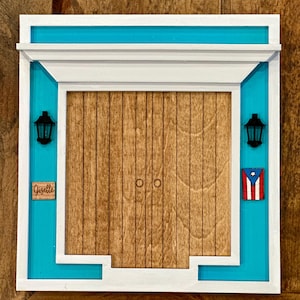 Old San Juan House Post-It Note Holder – Cute Desk Accessory | Teacher Gift | Reusable Sticky Note Cover | Office Organizer