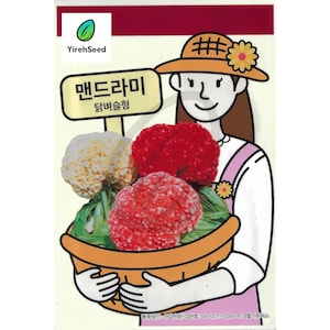 Cockscomb Mix Seeds - Premium Garden Mix Celosia, Heirloom, Non-GMO Cockscomb Seeds, 맨드라미