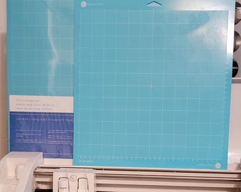 Two 12x12 Cutting mats, light grip, for use in Silhouette and Cricut machines
