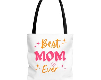 Best Mom Ever Tote Bag – Stylish Polyester Shopping Bag