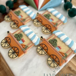 Market Cart Cookie Cutter: 3D Printed, Fondant & Clay Cutter