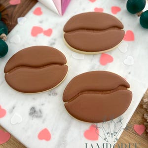 Coffee Bean Cookie Cutter: 3D Printed Fondant & Clay Cutter