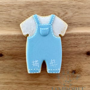 Overalls Cookie Cutter: 3D Printed Fondant & Clay Cutter