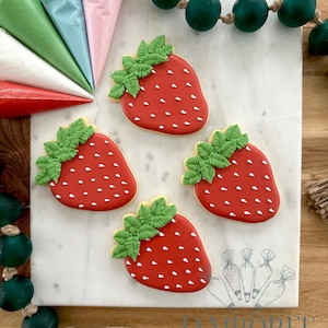 Strawberry Cookie Cutter: Fruit 3D Printed Fondant & Clay Cutter