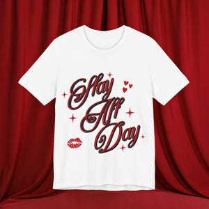 Slay All Day T-shirt, vrouwelijke power ronde hals, T-shirt zelfverzekerde sfeer, Self Love Cosy T-shirt, Feeling Myself Top, shirt positieve energie