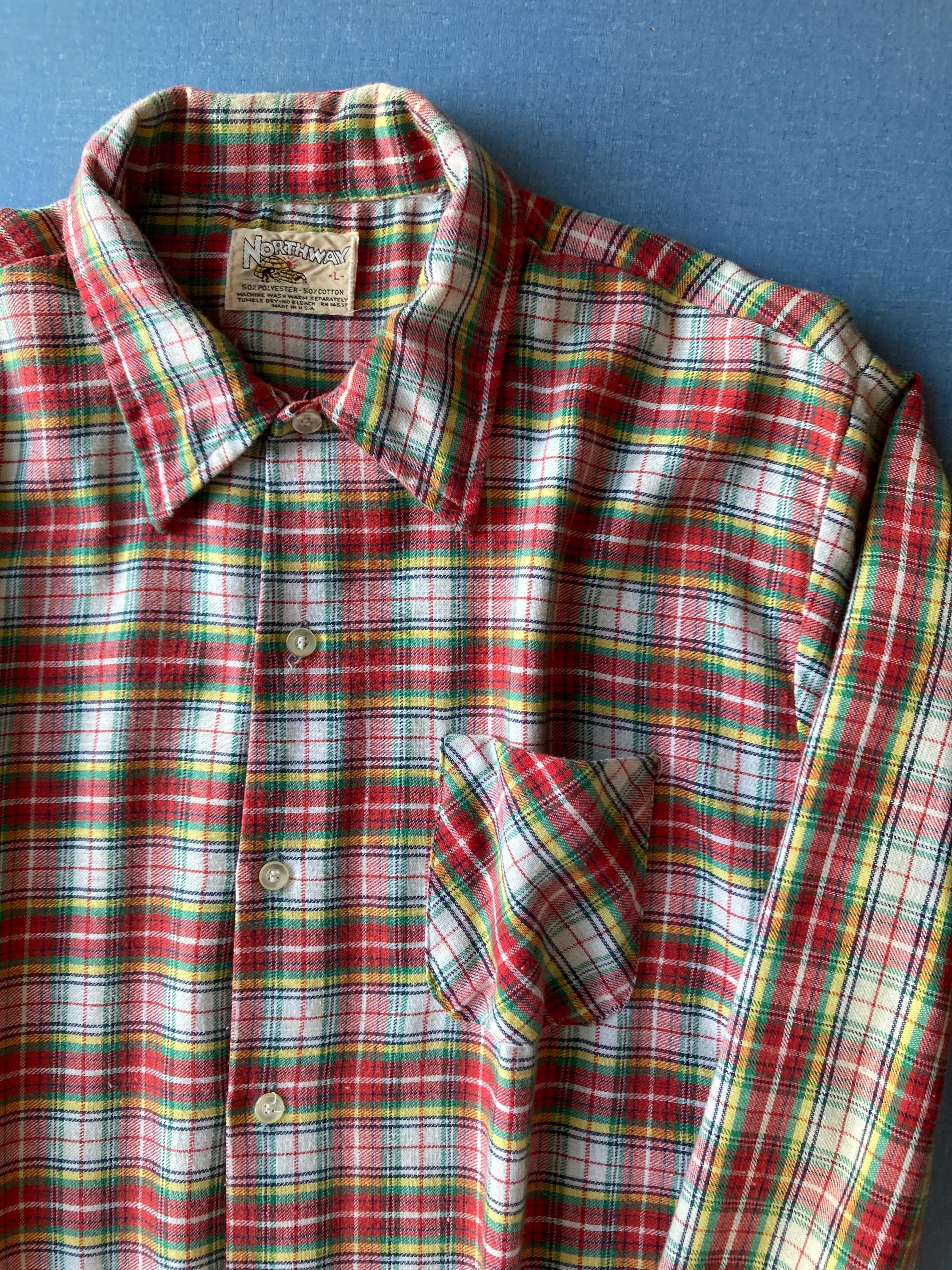 Red and Green Plaid Men Shirt - Etsy