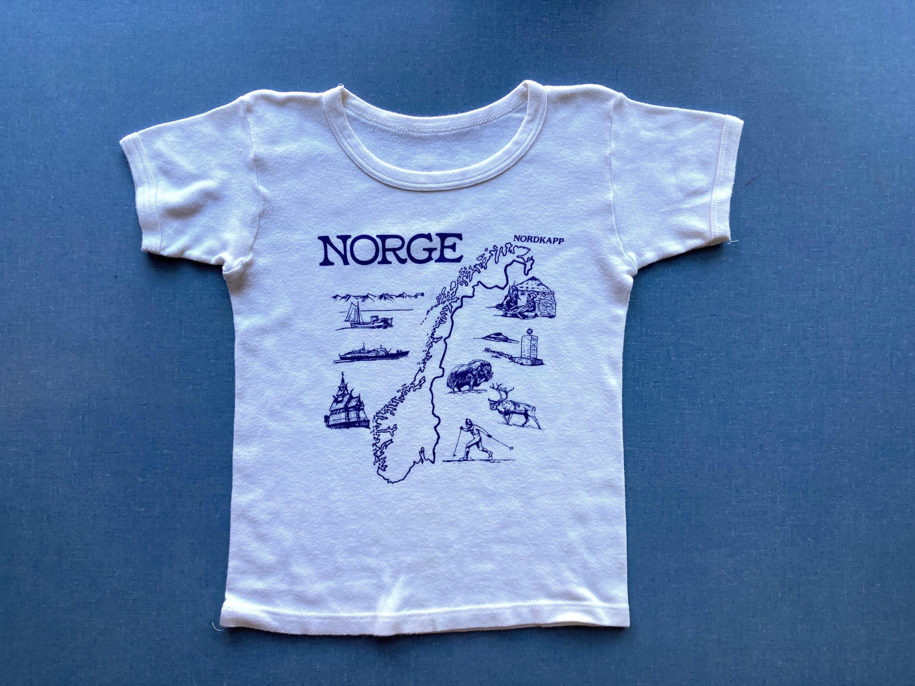 XS 80s Vintage Norway Tourist Tshirt