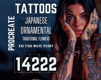 Ultimate Tattoo Reference Bundle – 14,000+ Flash Designs & 220 Procreate Brushes – Ready Fast