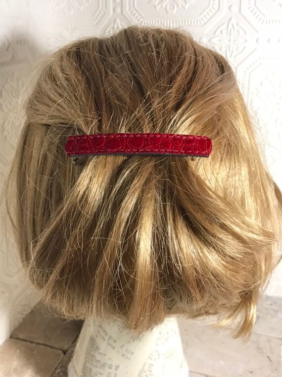 Red Hair Barrette Teen Hair Accessories 