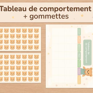 behavior chart + stickers
