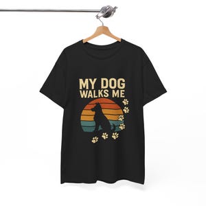 My Dog Walks Me Unisex Tee, Fun Pet Lover Shirt, Dog Parent Gift, Casual Animal Lovers Apparel, Perfect for Dog Lovers