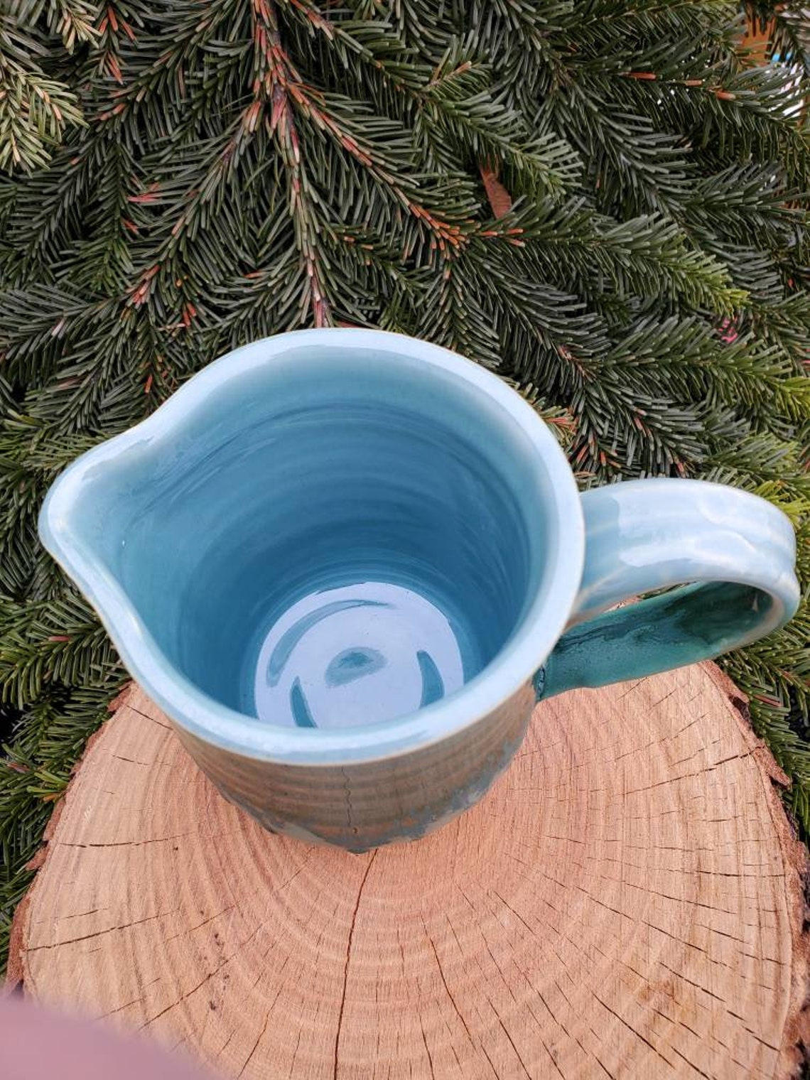 Pottery Batter Bowl or Gravy Boat in Turquoise and Blue Etsy