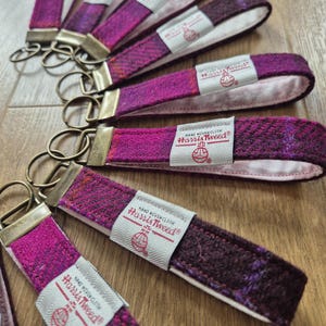 Porte-clés en tweed Harris