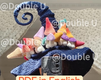 Crochet Witch Hat Pattern | Halloween Costume DIY | PDF Crochet Tutorial | Easy Amigurumi Hat