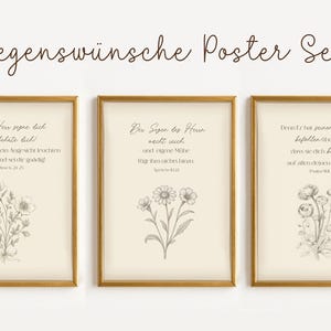 Bible verse poster set of 3 pictures Christian poster set digital download printable Christian gifts wall decoration Bible verse printable faith