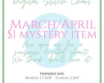 March/April Mystery Chart - Digital Stitch Chart for Needlepoint