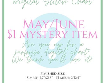 NEW - May/June Mystery Chart - Digital Stitch Chart for Needlepoint
