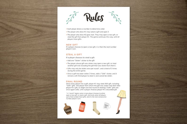 Gift Swap Rules Gift Swap Rules