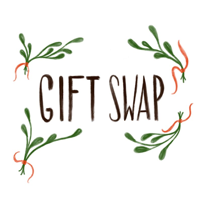 Christmas Gift Swap Invitation Instant Download Digital Editable