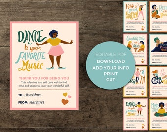 Selbst Pflege Valentines Galentines - druckbare sofortigen Download - mit Förderung Affirmationen