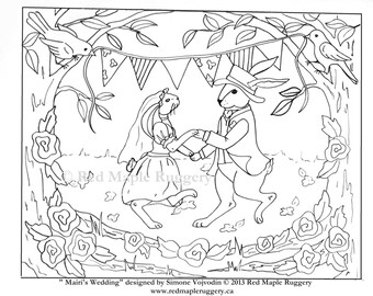 MAIRI de alfombra de boda enlace / Punch aguja patrón en el paño de monjes