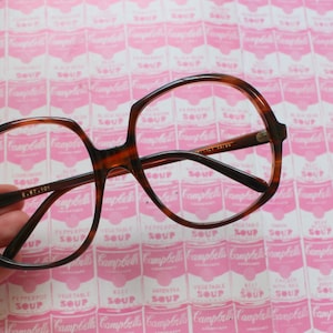 Vintage Oversized Glasses Frames - 1980s Jackie O Style (56/16)