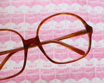 Vintage Oversized Glasses: 1980s Mod Style Frames (NOS)