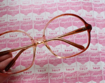 Vintage Oversized &#39;Jackie O&#39; Glasses - New Old Stock - 1980s Frames