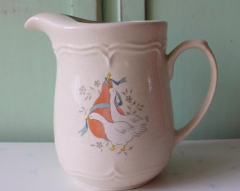 Keramik-Entenkrugvase aus den 1980er Jahren – Kitschige Landhausdeko
