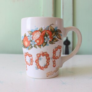 Tazza POP vintage Florida Orange: decorazione da cucina kitsch retrò