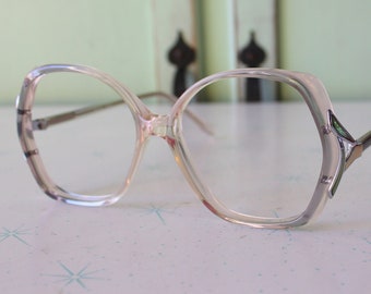 Vintage JACKIE O Glasses....ELAN. new old stock. classic. groovy. twiggy. mod. retro glasses. librarian. secretary. woodstock. oversized