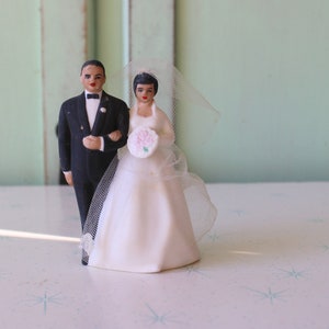 Vintage Wedding Cake Topper Bride and Groom.....wedding bells. bridal. wedding decor. wedding decor. man. woman. bridal. gift. japan. figure