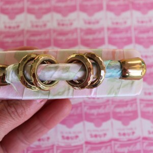 Vintage 80s Pastel Hair Bow Barrette: Funky Retro Clip