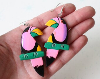 Boucles d'oreilles toucan - Canada