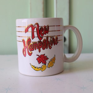 "Vintage NEW HAMPSHIRE Kaffeebecher....Retro Haushaltswaren. Zustand. Kaffee. Tee. trinken. kitschig. dienen. Neuheit. Geschenk. servieren. Einigkeit. merrimack
