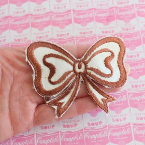 1970s Groovy Bow Tie Patch - Vintage Kitsch Costume