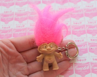 Llavero vintage de TROLLS: juguete coleccionable de los años 80 y 90