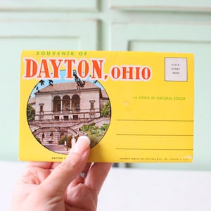 Cartoline vintage di Dayton, Ohio....lettere. retrò. arte. Home decor. kitsch. novità. stato. casa retrò. spiaggia. carte d'epoca. stazionario