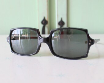 Gafas de sol cuadradas vintage de los años 60: gafas unisex retro