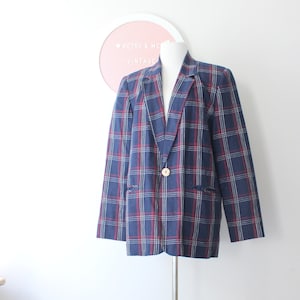 60er Jahre Vintage Karo Lila Pink Winter Unisex Blazer Jacke.... hergestellt in DEN USA. Hipster. Retro. Mantel. Hippie. 1960er Jahre. Designer. Festliche. Große