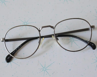 Round Optical Glasses: 70s-80s Style Frames, Small Lens (NOS)